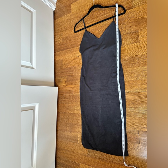 Faux Suede Midi Dress - Picture 3 of 6